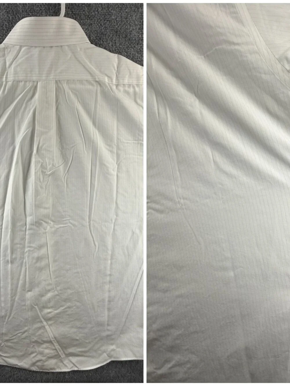 Brooks Brothers Cotton Non-Iron Gray 18 4/5 Striped Pocket Shirt Business ****